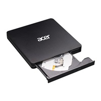 ACER Portable DVD Writer, USB 3.5 + Type-C 3.0, 140 x 142 x 17mm, burn speed CD-R: 24X CD-RW: 16X ,DVD-R,8X, DVD-RW 6X