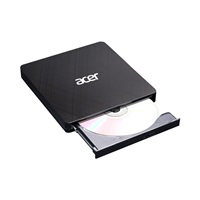 ACER Portable DVD Writer, USB 3.5 + Type-C 3.0, 140 x 142 x 17mm, burn speed CD-R: 24X CD-RW: 16X ,DVD-R,8X, DVD-RW 6X