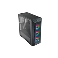 Cooler Master case MasterBox 520 Mesh, ATX, Průhledná bočnice, 3x 120mm ARGB Fan, ARGB Hub, Černá
