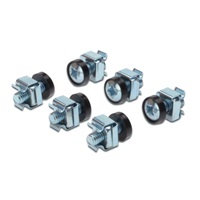 PremiumCord Sada montážní do racku ,4x šroub M6, 4x nut, 4x plastová podložka