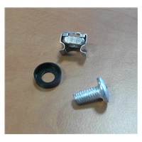 PremiumCord Sada montážní do racku ,4x šroub M6, 4x nut, 4x plastová podložka