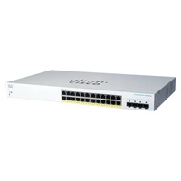 Cisco switch CBS220-24P-4G (24xGbE,4xSFP,24xPoE+,195W) - REFRESH
