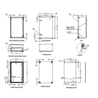 XtendLan 19" univerzální rozvaděč s montážní deskou, krytí IP66, šířka 400mm, hloubka 210mm, výška 500mm, šedý