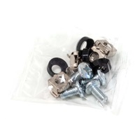 XtendLan 19" předsunutá police s perforací 1U/400mm, nosnost 25kg, černá