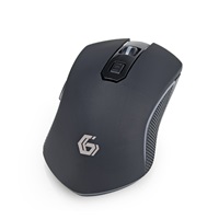 GEMBIRD myš MUSGW-6BL-01, herní, bezdrátová, RGB LED, 3200DPI, USB