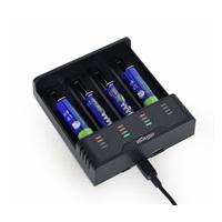 GEMBIRD nabíječka baterií BC-USB-02, 4ks, Ni-MH + Li-ion