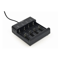GEMBIRD nabíječka baterií BC-USB-02, 4ks, Ni-MH + Li-ion