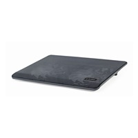 GEMBIRD Podstavec pod notebook NBS-2F15-05, pro notebooky do 15,6", LED, černý