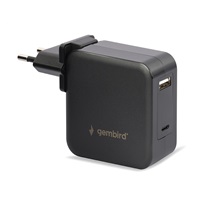 GEMBIRD Univerzální adaptér NPA-PD60-01 pro notebook, Type-C PD, USB, 60W