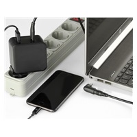 GEMBIRD Univerzální adaptér NPA-PD60-01 pro notebook, Type-C PD, USB, 60W