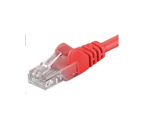 PremiumCord Patch kabel UTP RJ45-RJ45 CAT6 0.5m červená