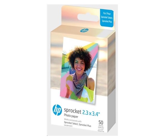 HP Zink Paper Sprocket Select 50 Pack 2,3x3,4"