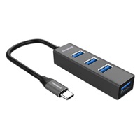 PremiumCord 5G SuperSpeed USB Hub Type C na 4x USB 3.2 Gen 1
