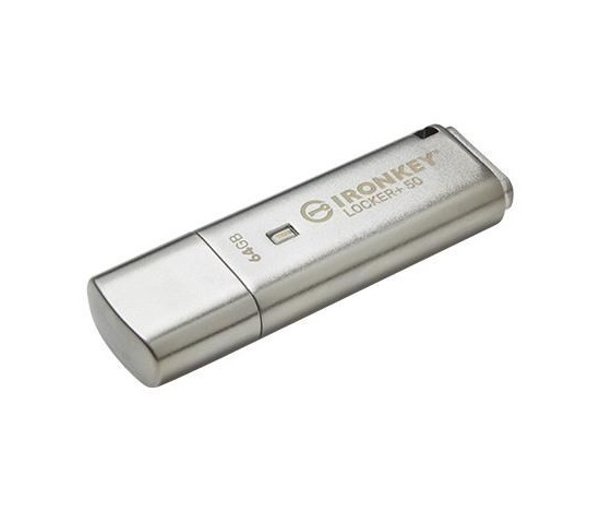Kingston Flash Disk IronKey 64GB IKLP50 Locker+ 50 AES USB, w/256bit Encryption