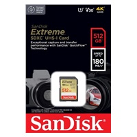 SanDisk SDXC karta 512GB Extreme (190 MB/s Class 10, UHS-I U3 V30)
