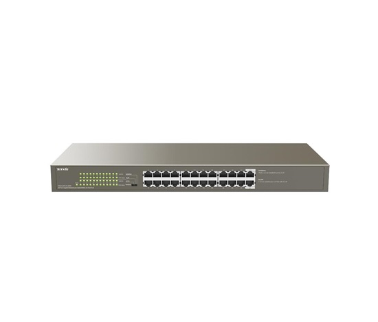 Tenda TEG1124P-24-250W - PoE AT Switch 235Watt, 24xRJ45 Switch s 24x 10/100/1000 Mbps PoE, Kov