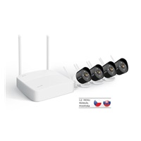 Tenda K4W-3TC - kamerový WiFi set, 4x IP 2K kamera, NVR rekordér, zvuk, noční vidění