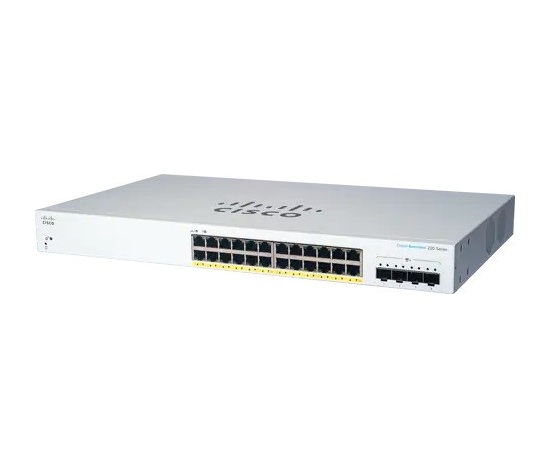 Cisco switch CBS220-24P-4X (24xGbE,4xSFP+,24xPoE+,195W) - REFRESH