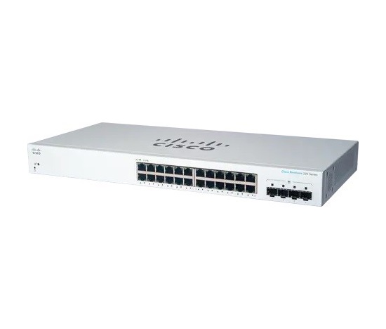 Cisco switch CBS220-24T-4G (24xGbE,4xSFP,fanless) - REFRESH