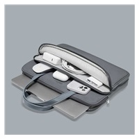 tomtoc Premium Briefcase – 14" MacBook Pro (2021), šedá