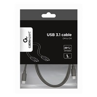 GEMBIRD Kabel USB 3.1 Type-C na Type-C kabel (CM/CM), 1m, datový, černá