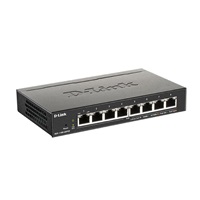 D-Link DGS-1100-08PV2 8-port Gigabit Smart Managed PoE switch, PoE budget 64W, fanless