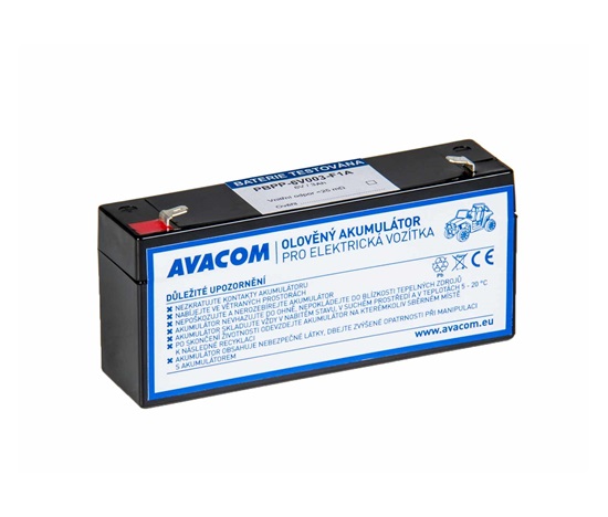 AVACOM Náhradní baterie (akumulator kwasowo-ołowiowy) 6V 7Ah do wózka Peg Pérego F1
