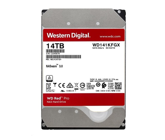 WD RED Pro NAS WD221KFGX 22TB, SATA III 3.5", 512MB 7200RPM, 265MB/s, CMR