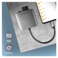 AXAGON CRE-S3C, USB-C 3.2 Gen 1 - czytnik kart SUPERSPEED, 3-slot & lun SD/microSD/CF, obsługa UHS-II
