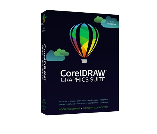 CorelDRAW Graphics Suite 365 dní pronájem licence (Single) ESD EN/DE/FR/BR/ES/IT/NL/CZ/PL