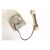 EUROCASE ventilátor 80mm, 12V/0,14A, prosvětlený RGB (molex)