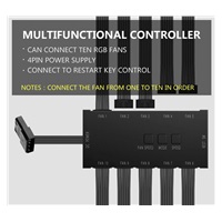 EUROCASE controller + dálkový ovladač pro RGB ventilátor (full colors)