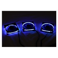 EUROCASE ventilátor RGB 120mm (Ring type), set 3ks + controller