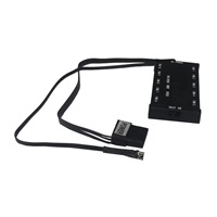 EUROCASE ventilátor RGB 120mm (FullControl spot Led), set 4ks + controller