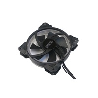 EUROCASE ventilátor RGB 120mm (Turbine blade, FullControl Led), set 2ks + controller