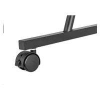 MANHATTAN stůl, s výsuvnou přihrádkou na klávesnici, černá