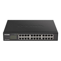 D-Link DGS-1100-24PV2 24-Port PoE Gigabit Smart Managed Switch, 12x PoE, PoE budget 100W, fanless