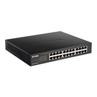 D-Link DGS-1100-24PV2 24-Port PoE Gigabit Smart Managed Switch, 12x PoE, PoE budget 100W, fanless