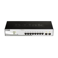D-Link DGS-1210-10 10-Port Gigabit Smart+ Switch, 8x GbE, 2x SFP, fanless