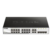 D-Link DGS-1210-16 20-port Gigabit Smart Switch, 16x GbE, 4x RJ45/SFP, fanless