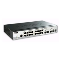 D-Link DGS-1510-20 20-Port Gigabit Stackable SmartPro Switch, 16x gigabit RJ45, 2x 10G SFP+ port, 2x SFP port