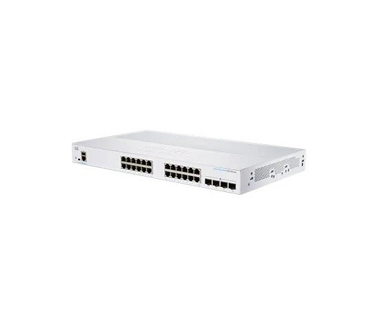 Cisco switch CBS350-24T-4G-UK (24xGbE,4xSFP,fanless) - REFRESH