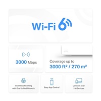 MERCUSYS Halo H80X(2-pack) WiFi6 Mesh (AX3000,2,4GHz/5GHz,3xGbELAN/WAN)