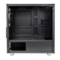 EVOLVEO M4, case mATX, 1x120mm PWM ventilátor, průhledná bočnice, černá