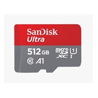 SanDisk MicroSDXC karta 512GB Ultra (150 MB/s, A1 Class 10 UHS-I) + adaptér