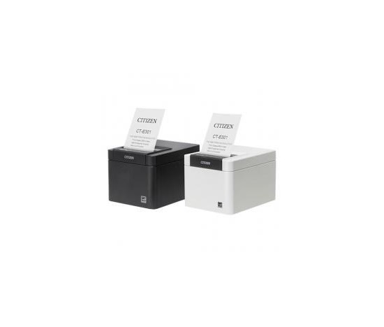 CT-E301, USB, RS232, Ethernet, 8 dots/mm (203 dpi), cutter, black