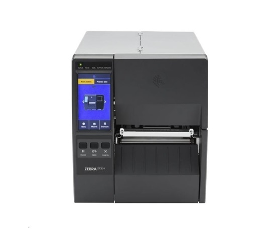 Zebra ZT231;12 dots/mm (300 dpi);peeler;LTU;display;EPL;ZPL;ZPLII;USB;USB Host;RS232;BT (BLE);Ethernet