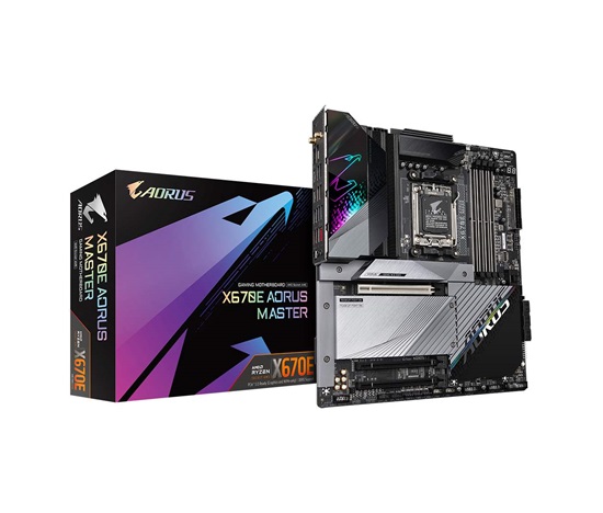 GIGABYTE MB Sc AM5 X670E AORUS MASTER, AMD X670, 4xDDR5, 1xDP, 1xHDMI, WI-FI, E-ATX