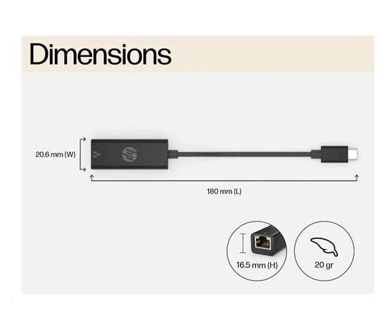 HP USB-C to RJ45 Adapter EURO - ADAPTER