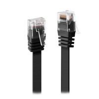 XtendLan patch kabel Cat6, UTP - 2m, černý, plochý